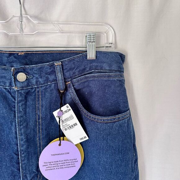 NWT Pangaia Wide Leg High Waist Mid-Wash Jeans Size 31 - Picture 14 of 14